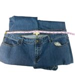 Modcloth Dark Wash Ankle Length High Rise Stretch Jeans Womens Sz XL Bow Accent Photo 10