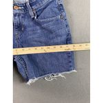 Levis Signature Jean Shorts Womens 26x5 Blue Cut Off Low Rise Frayed Tag 4 Size 26 Photo 5