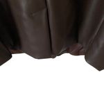 Banana Republic  Brown Vegan Faux Leather Blazer Jacket size 16 Roasted Cocao Photo 4