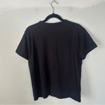 Madewell The Perfect Crewneck Tee in Allday Jersey Black Large NEW Photo 2