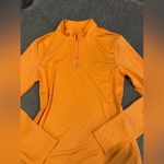 Nike  Women's Orange Long Sleeve Quarter-Zip Top Photo 7