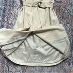 Lafayette 148 New York Sleeveless Trench Coat Dress Khaki Tan 100% Cotton Size 6 Photo 11