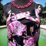 Cache Floral Peek A Boo Front Criss Cross Lined Dress New Day Event NWT $158 Photo 5