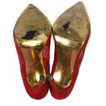 Ted Baker London Emilina Red Suede Mesh Panel Court Heels Photo 8