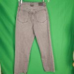 Abercrombie & Fitch NWT  Gray The 90's Straight Ultra High Rise Jeans 30 10 Short Photo 1