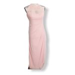 David's Bridal David’s Bridal SZ 0 Long Mesh Dress Illusion Neckline Photo 1