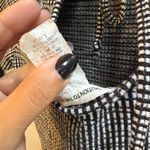 Caution to the Wind  Monochrome Grid Short Sleeve Top Photo 4