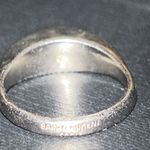 Saint Laurent Volum Ring Brass Metal Argent Oxyde size US 6 Photo 6