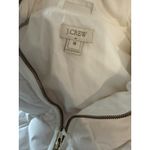 J.Crew Women's M Ivory Down Quilted Puffer Vest Lightweight Zip Front Outerwear Photo 2
