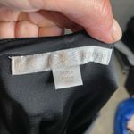 Boston Proper Womens Black Bell Sleeve Long Sleeve Scoop Neck Loose Fit A-line D Photo 3