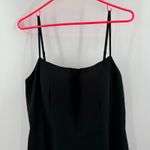 Azazie  Tayla Dress Size 14 Bridesmaid Black Chiffon V-Back Side Boning Wedding Photo 6