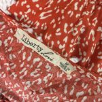 Liberty Love  Smocked Milkmaid Tiered Midi Dress Size M Ditsy Print Romantic BOHO Photo 7