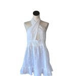 Aerie NWOT  white eyelet dress crossover or halter 2 in one dress Photo 6