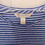 Banana Republic Sleeveless Assymetrical Front Tie Striped Linen Top Photo 2