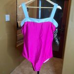 MiracleSuit NWT  SWIMSUIT Slimming Spectra Bright Pink White Size 16 Photo 2