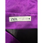 ZARA  Purple Satin Effect Mini Skirt Size Small Photo 2