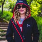 Race Face Scout Jacket Bike Cycling M Black Red Coat Hooded Water Resistant Size M Photo 3