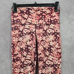 Aerie 🩷 13. Chill Play Move Red Pink Floral Offline Print Leggings Small Photo 2