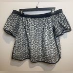 Rag and Bone Rag‎ & Bone Flavia Floral Print Off The Shoulder Eyelet Top Black White Size S Photo 1