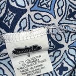 Mud Pie  Blue Geometric sleeveless top size small Photo 5