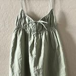 SheIn  Babydoll Linen Slip Dress in Mint Green Photo 0