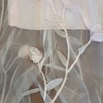 Chic White Floral Midi Dress Size 14 Photo 7