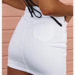 Amazon White Denim Skirt Photo 2
