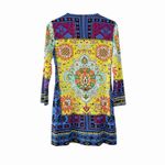Hale Bob Womens Boho Paisley Print Tunic Dress Size S Multicolor Long Sleeve Photo 2