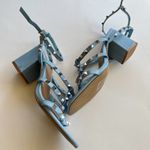 ASOS NEW  DESIGN Haiti studded blocked heeled sandals in cornflower blue Sz US 10 Photo 7