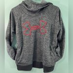 Under Armour Women's Gray Big Logo Pullover Hoodie Sweatshirt Size Small Photo 7