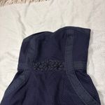 Rebecca Taylor  Blue textured Tube Sleeveless Beaded Dress Sz 0 Party Wedding Photo 1