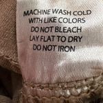 78 & Sunny Pants Women’s 6 Pedal Pusher Cropped Brown Wide Cuff Preppy Photo 4