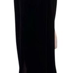 JRT by Newport News szS vintage black velvet elastic waist front slit maxi skirt Photo 0