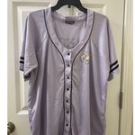 Hot Topic  Lavender CATICORN Purple Unicorn Fancy Baseball Jersey Top 2XL Photo 0