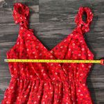 Madewell $158 ‎ Ruffle Strap Wrap Prairie Posies Dress Maxi Midi Boho Red 2 Photo 9