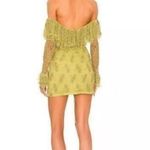 Retrofete Chartreuse Lace Long Sleeve Dress Yellow Size M Photo 1
