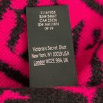 Victoria's Secret  VS Logo Stripe Scarf Pink Black Fuschia 82x12 Photo 7