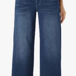 NEW Y2K Bell Bottom Jeans Stretchy Flare Pull on Jeans 30/28” Blue Photo 0