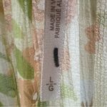 Free People  Final Rose Yellow Floral Ruched Top Large Photo 8