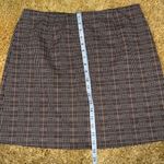 Soho Brown Pin Striped Mimi Skirt Photo 4