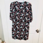 Modcloth  Winning Them Over Short Sleeve Holiday Top Black Candy Cane 1X NWT Photo 5