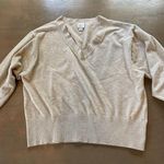 A New Day Sweater Size Small Oatmeal V Neck Knit Top Fine Gauge Pullover Target Photo 5