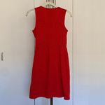 Madewell Crosshatch Side-Tie Tank Mini Dress in Bright Red Photo 9