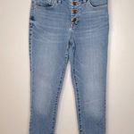 Madewell 9" Mid-Rise Skinny Crop Button Front Jeans Size 26 Photo 3