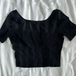 Lululemon : Black ribbed crop tee Photo 1