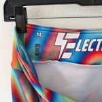 Electro Threads Vibrant Multicolor Rainbow Tie Dye Retro Yoga Workout Leggings Blue Size M Photo 5
