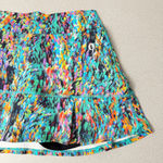 Dona Jo Skort Skirt Small Womens Blue Multi Abstract Tennis Pickleball Shorts Photo 3