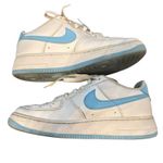 Nike Air Force 1 Shoes FV5948-107 White Aquarius Blue Sneakers 6Y Women’s 8 Photo 5