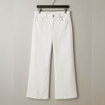 J.Crew  Petite Five‎ Pocket Wide Leg Jean in White Wash Size 32P Fisherman Photo 2