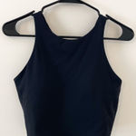 X By Gottex Black Padded Workout Bra Crop Tank Top Photo 0